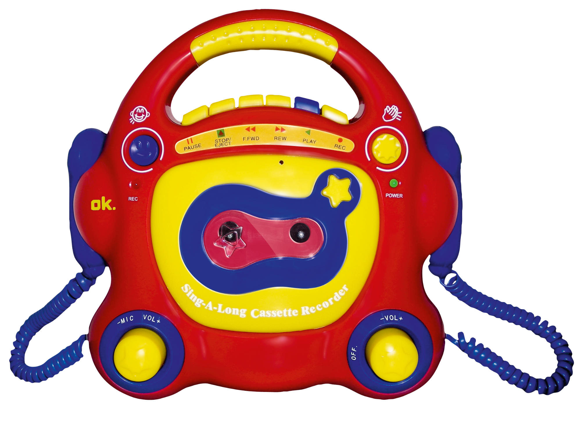 OK. OPC 200-CA mit Kassettendeck Kassettenrecorder Bunt