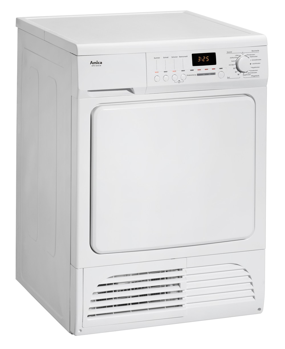 AMICA WTK 14310 W (Spektrum: A+++ - D) B Kondensationstrockner (8 kg, B, Weiß)