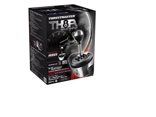 THRUSTMASTER TH8A Shifter Add-On - Schalthebel (Silber/schwarz)