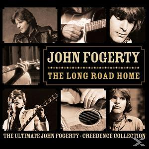 Albumcover: Eine Sammlung von Fotos von John Fogerty. Der Titel lautet 'The Long Road Home'.