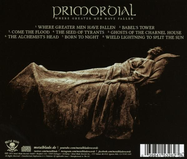 Albumcover mit einer Büste und dem Namen des Künstlers in Rot.