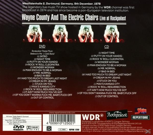 Wayne County, Electric Chairs - Live At Rockpalast (1978)  - (CD + DVD Audio)