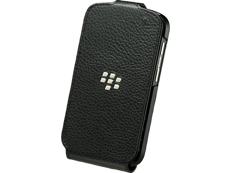 BLACKBERRY Flip Cover Blackberry, schwarz, Leder für Schwarz Q10 Q10