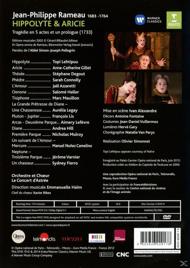 DVD-Rückseite mit einer Liste von Rollen, Namen und einem Bild von Personen.