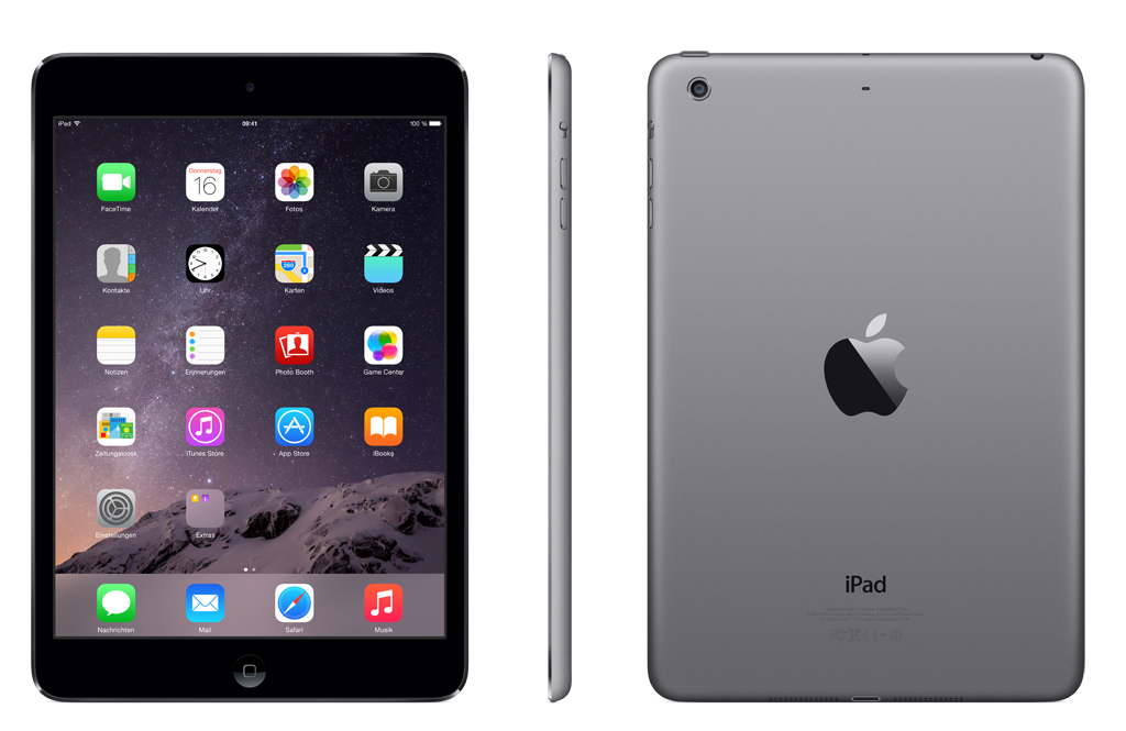 APPLE iPad Mini 2 ME276FD/A, Tablet, 16 GB, 7,9 Zoll, Spacegrau