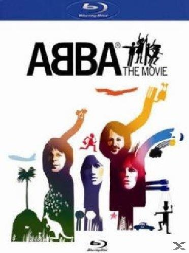 Filmcover, ABBA the movie. Silhouetten von Personen und Bilder von ABBA.
