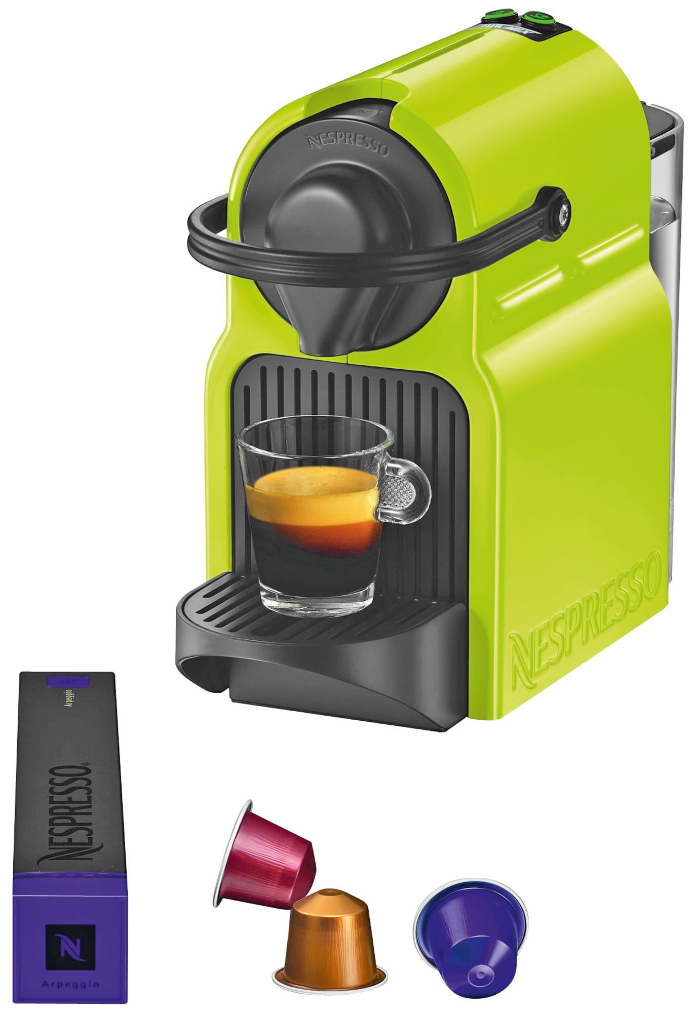 TURMIX Nespresso Kaffeemaschine Inissia TX 155 Lime Yellow Nespresso-Kaffeemaschine Gelb