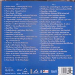 CD-Hülle mit Text, mit einer Liste von Songs auf blauem Hintergrund.
