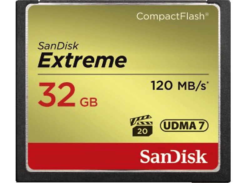 SANDISK Geheugenkaart CompactFlash Extreme 32 GB (124093)