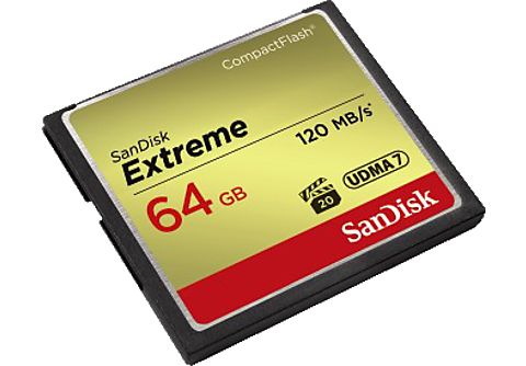 SANDISK 124094 CF Extreme 64GB, 120MB/s Lesen, 85MB/s Schreiben