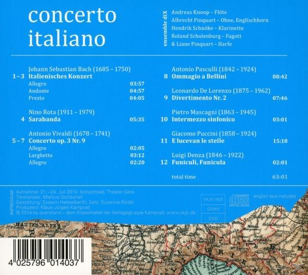 Ensemble Dix - Concerto Italiano  - (CD)