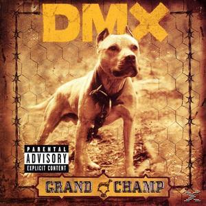 Album borító Pitbull kutyával. A 'Grand Champ' cím és a 'DMX' előadó neve látható.