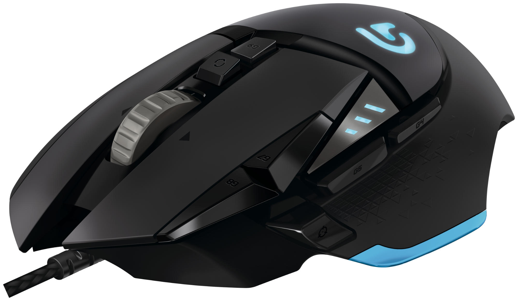 Ratón gaming - Logitech G502, Proteus Spectrum RGB, 12.000 DPI, 11 botones programables, Negro