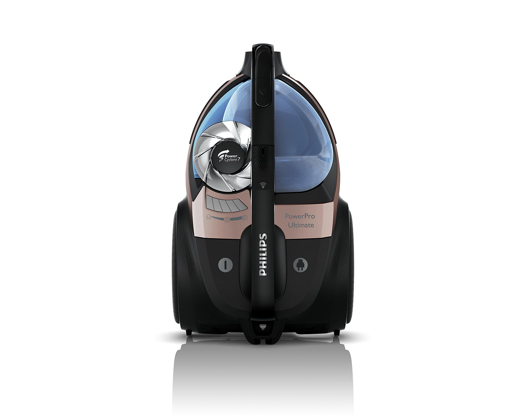 PHILIPS FC9922/09 PowerPro Ultimate Beutelloser Bodenstaubsauger Staubsauger, maximale Leistung: 650 Watt