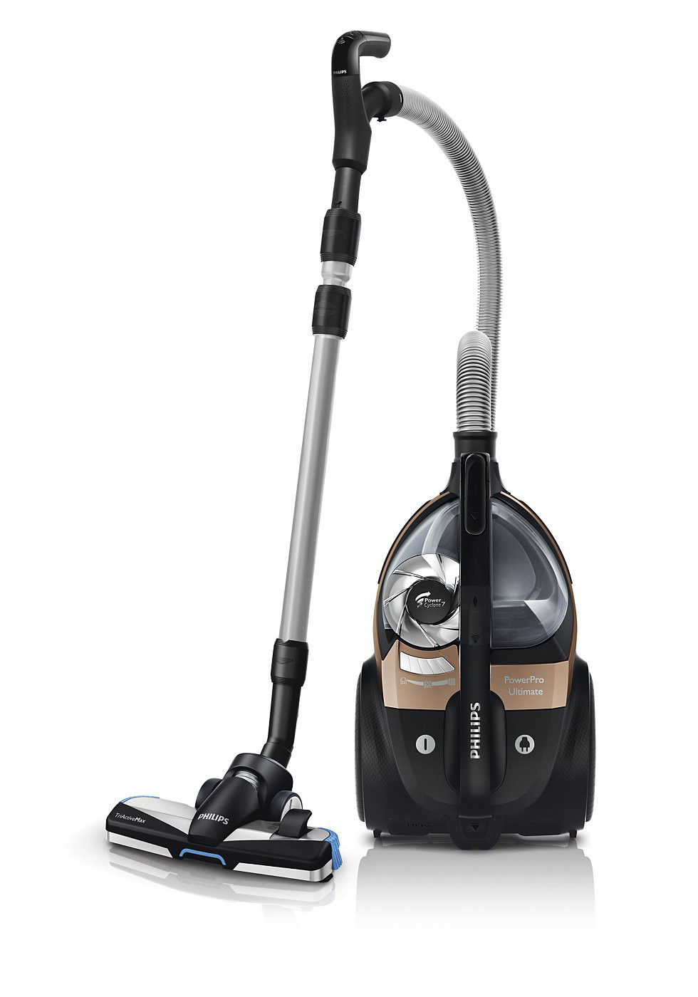 PHILIPS FC9922/09 PowerPro Ultimate Beutelloser Bodenstaubsauger Staubsauger, maximale Leistung: 650 Watt