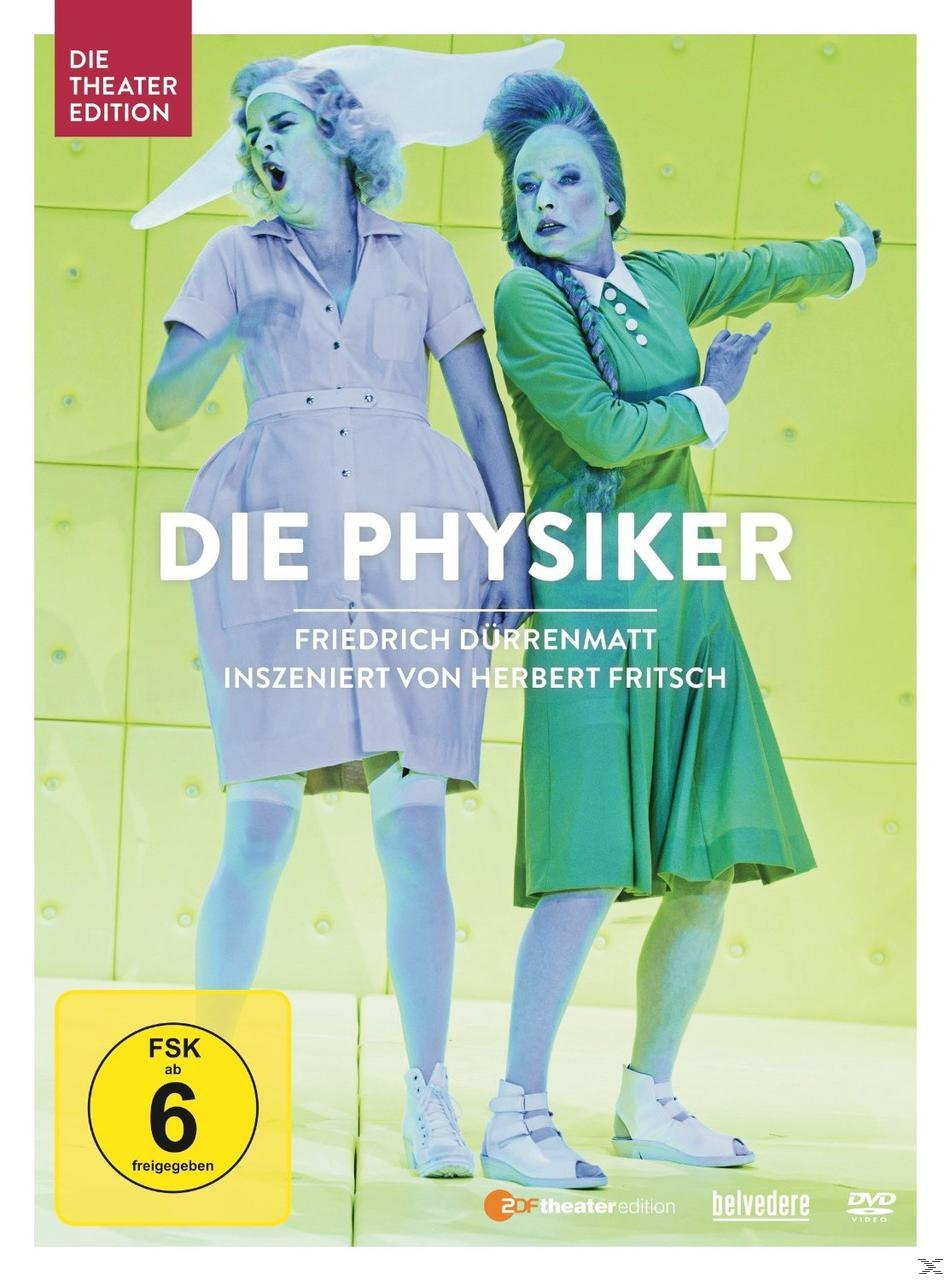 DVD-Cover mit zwei Personen in Theaterkostümen. Der Titel ist Die Physiker.