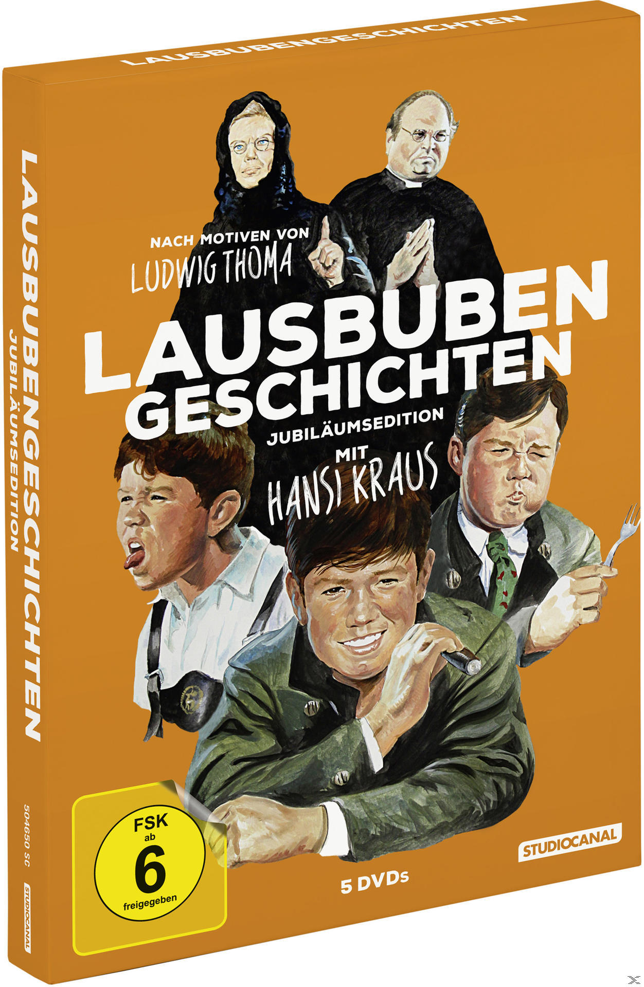 DVD-Hülle. Eine Gruppe von Leuten ist darauf abgebildet. Der Hintergrund ist orange.