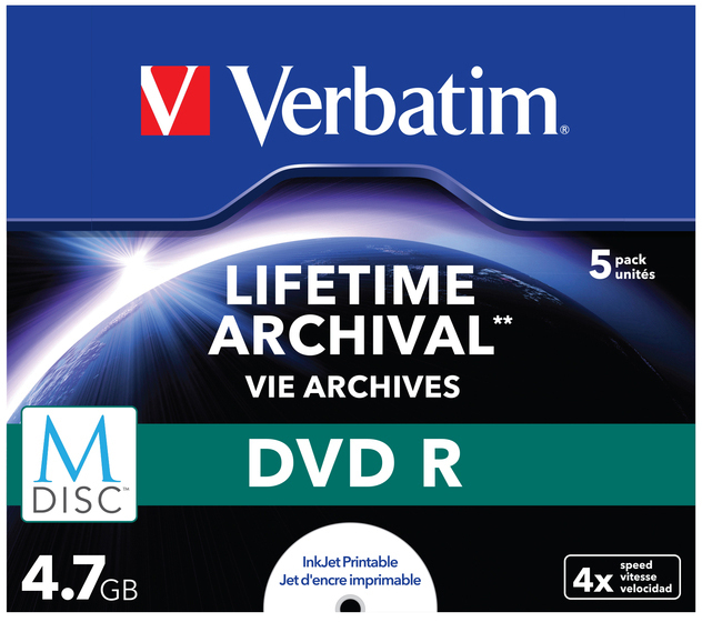 VERBATIM 43821 DVDR 4,7GB MDISC Rohling