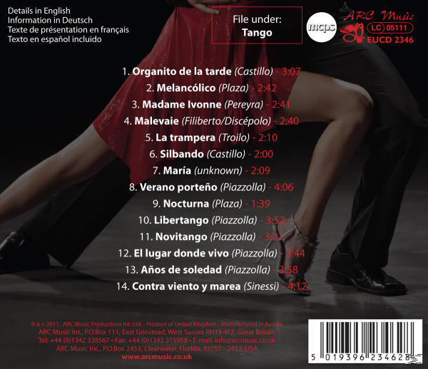 Trio Pantago - Tango Argentino - Madame Ivonne  - (CD)