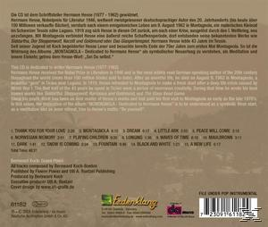CD-Cover, Brauntöne, Text auf Deutsch. Titel: MONTAGNOLA. Rückseite mit Trackliste und Text.