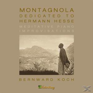 CD-Cover mit einem Mann, der Berge betrachtet; Text: Montagnola Dedicated to Hermann Hesse.