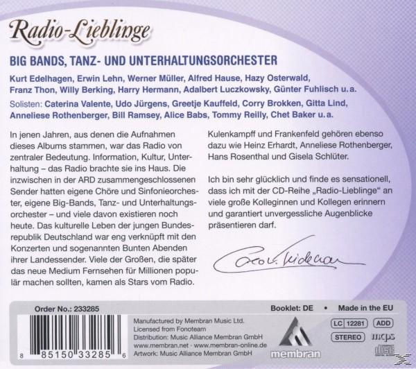 Tanz-Und - Edelhagen/Osterwald/Fuhlisch/Hause/Various (CD) Radio Bands, Big - Lieblinge: Unterhaltung