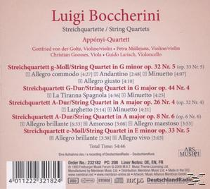 Apponyi Quartett - Streichquartette  - (CD)