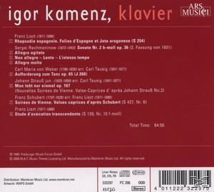Kamenz Igor - Klavierwerke  - (CD)
