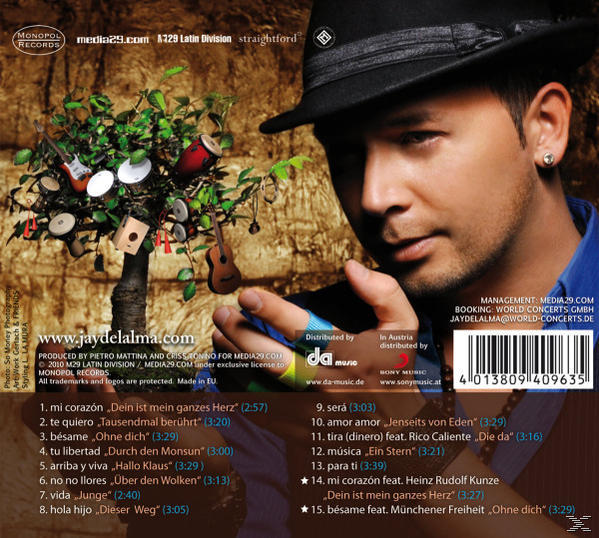Jay Del Alma - De Mi Corazon-Best Of Deutsche Hits Im Latin Sty  - (CD)