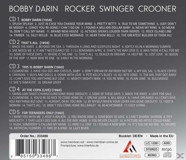 Bobby - Darin Swinger, Crooner Rocker, Bobby (CD) Darin: -