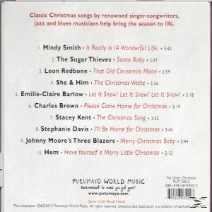 Egy CD hátlapja, a dalkisérlettel. A „Classic Christmas songs” szerepel, a „Santa Baby”-vel együtt.