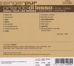Singer Pur - Missa Tous Les Regrez  - (CD)