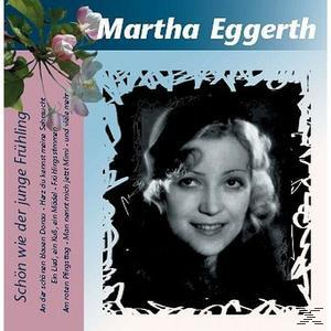 Porträt von Martha Eggerth mit Blumen und Songtiteln auf dem Cover.