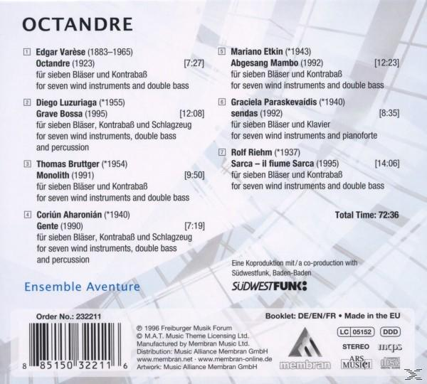 Aventure Ensemble - Octandre  - (CD)