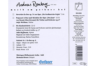 Hoffmann, Breuer, Thüringen Philharmonie - Musik Am Gothaer Hof: Andreas Romberg  - (CD)
