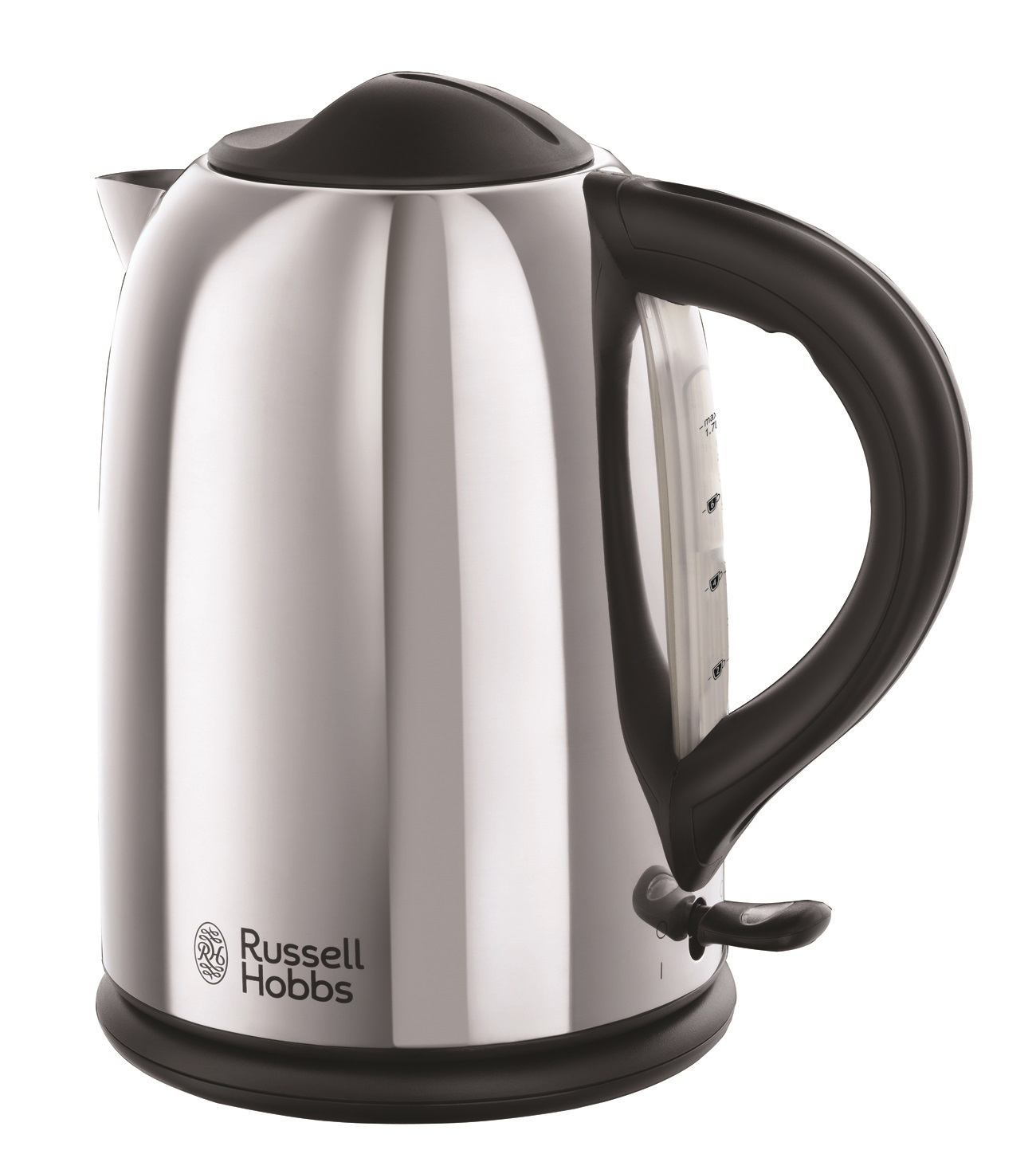 RUSSELL HOBBS 20190-70 Chester Wasserkocher, Edelstahl/Schwarz
