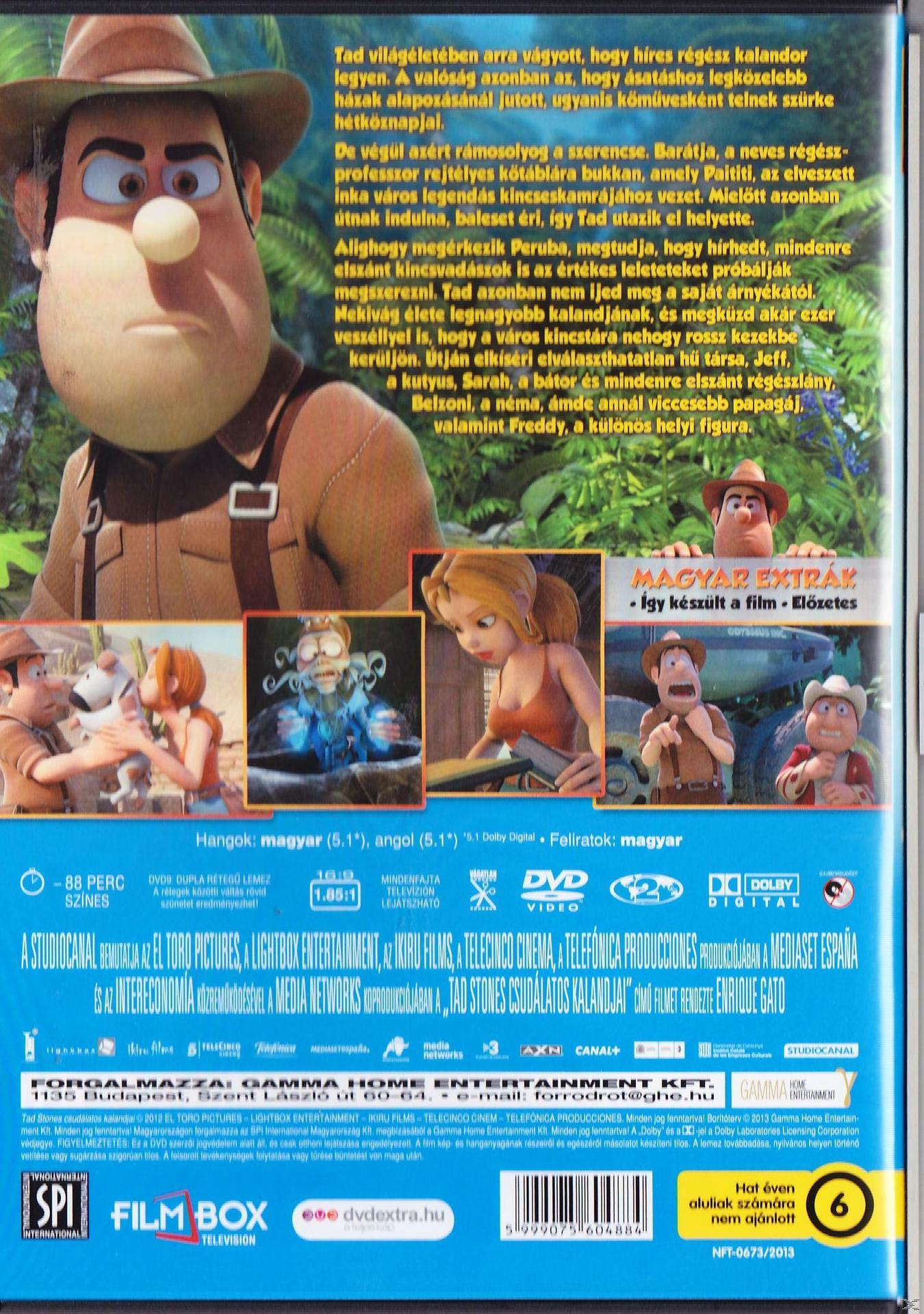 Egy DVD tok egy rajzolt képpel egy férfiról, magyar nyelvű szöveggel.