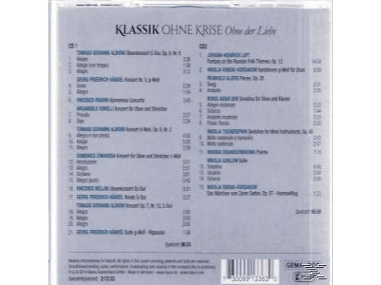 Thumbnail - VARIOUS - Klassik Ohne Krise: Oboe Der Liebe (CD)