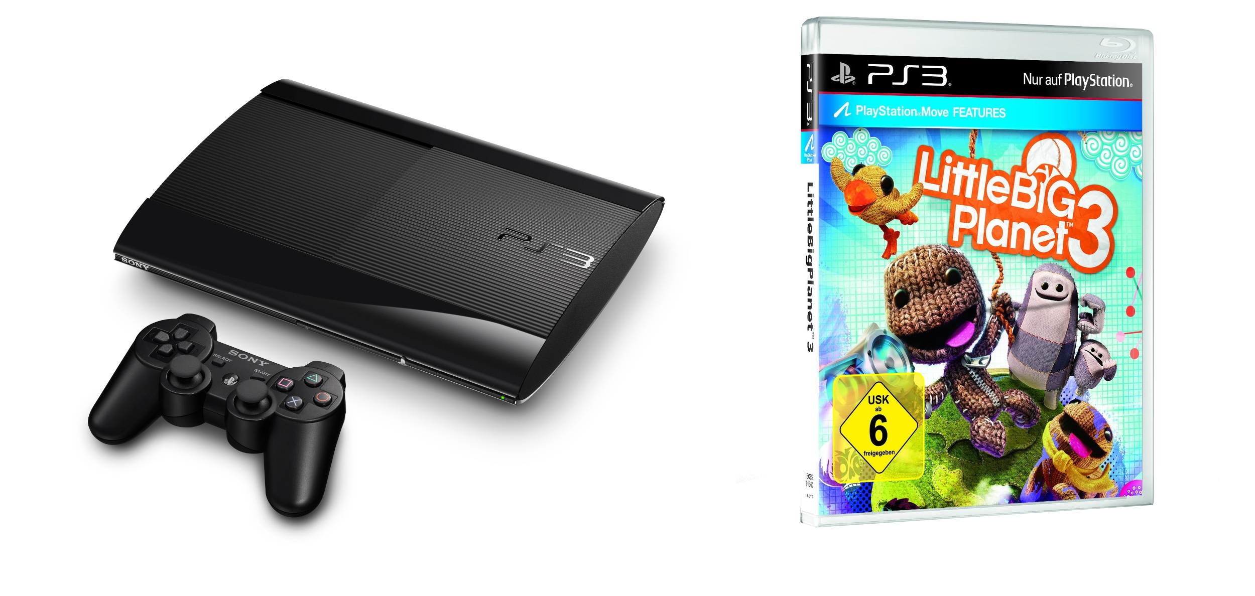 SONY PlayStation 3 Konsole 12GB inkl. LittleBigPlanet 3