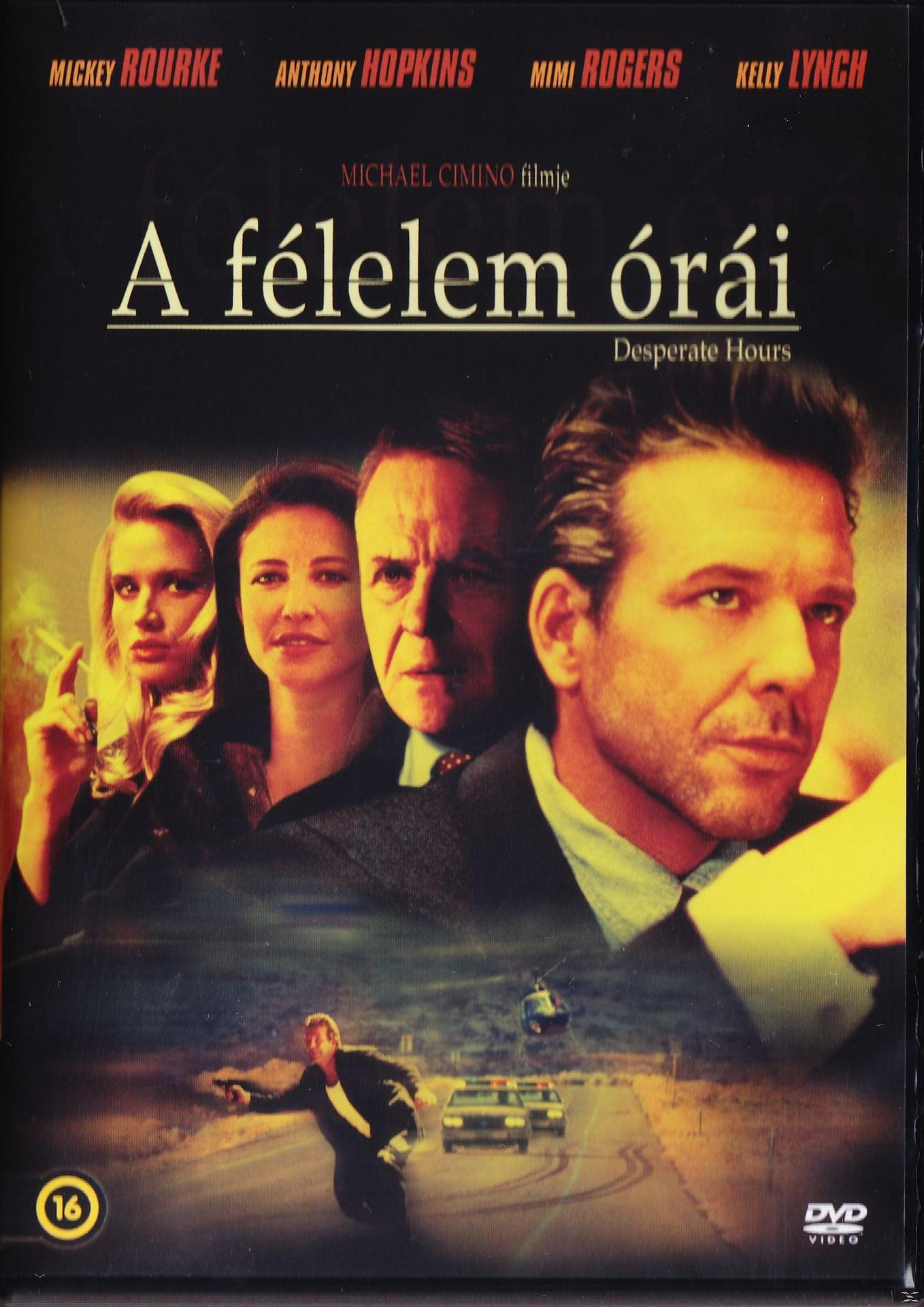 DVD borító négy emberrel egy sorban, egy fegyvert célzó férfival és magyar nyelvű szöveggel.