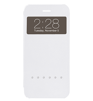 OZAKI Hel-ooo iPhone 6 Plus fehér ablakos tok