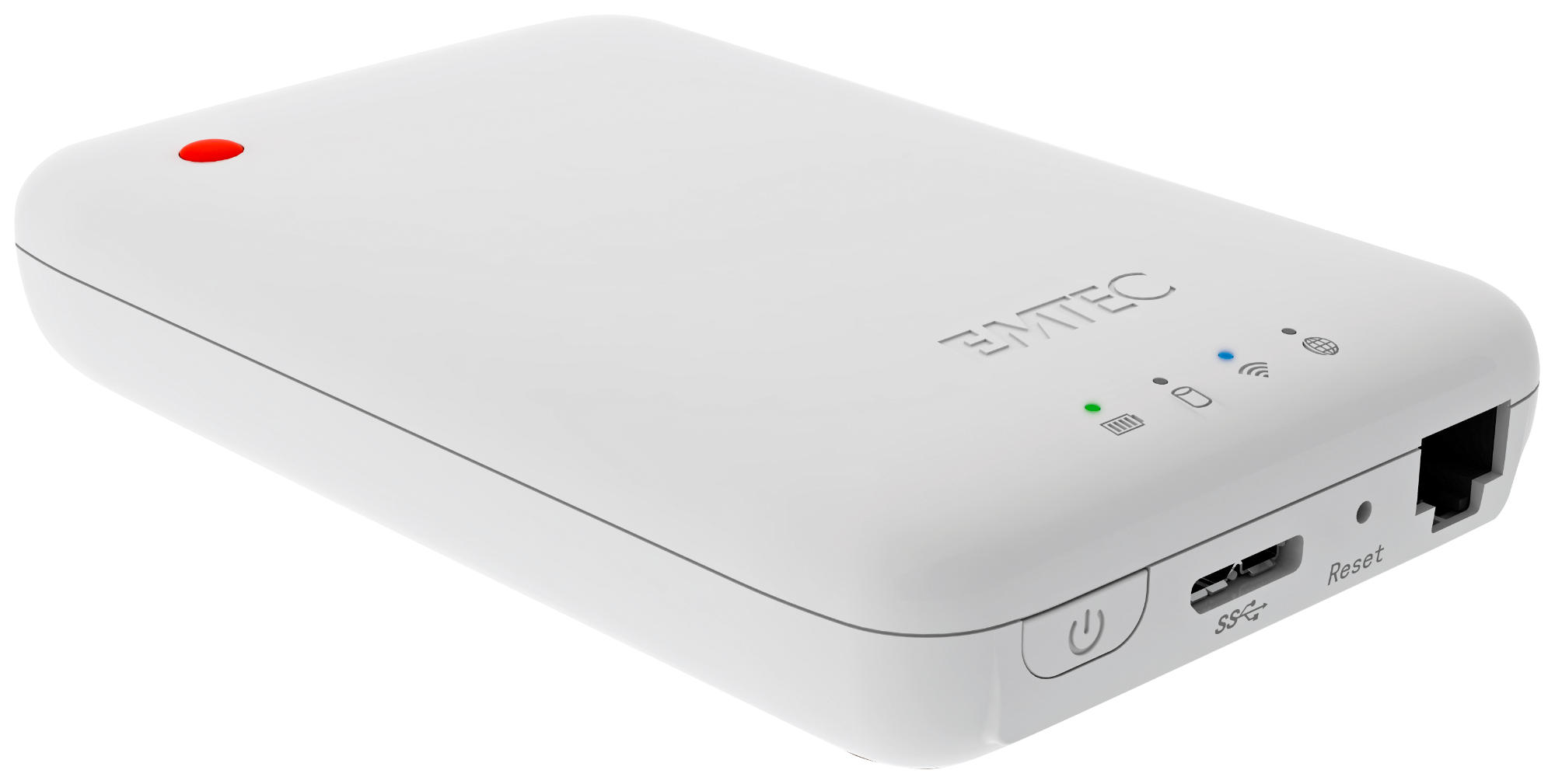 Disco duro inalámbrico de 1Tb - Emtec Wi-Fi HDD, externo de 2,5 pulgadas, USB 3.0