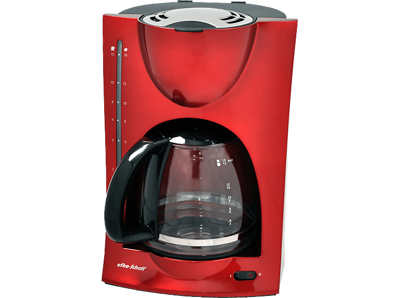 SCHOTT SC KA 1050 R Kaffeemaschine Rot/Metallic Kaffeemaschine mit