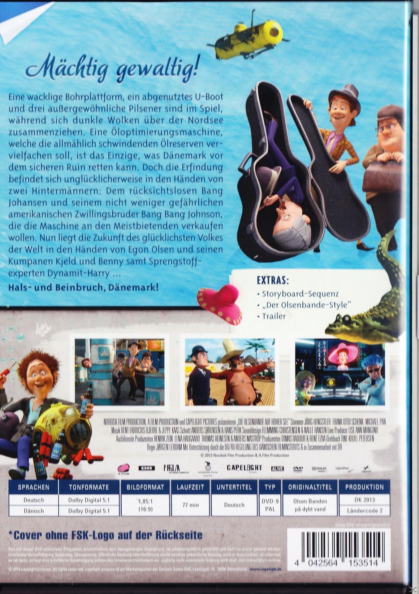 Filmdvd-Cover mit Zeichentrickfiguren in einer U-Boot-Umgebung.