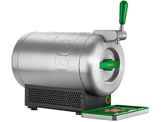 Tirador de cerveza Heineken - Krups THE SUB, Potencia 70 W, Compatible con barriles de 2 L