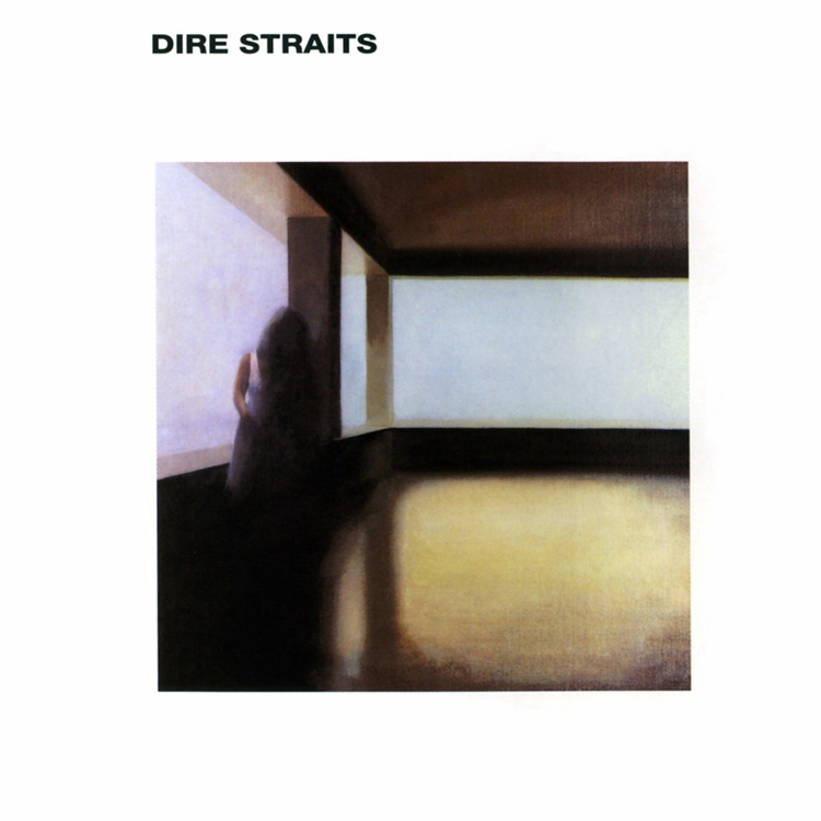 A Dire Straits album borítója. Egy személy egy szobában van, világos és sötét fallal.