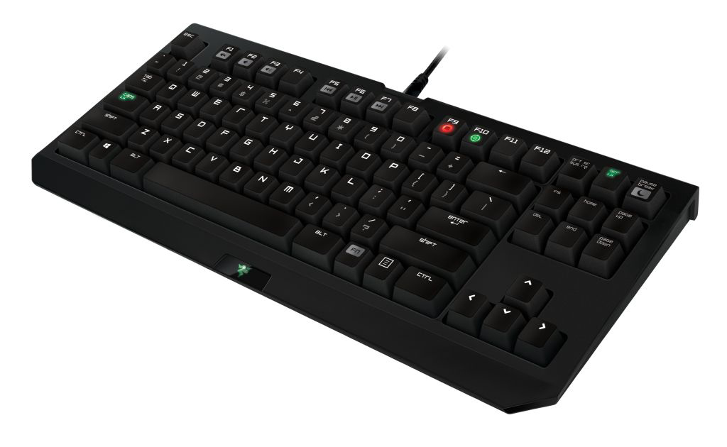 RAZER BlackWidow 2014 Tournament Edition, Gaming Tastatur, Mechanisch, Razer Green, Schwarz mit grün beleuchtetem Logo