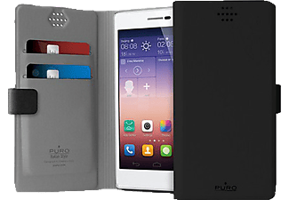 PURO UNI WALLET CASE BLACK L - Smartphonetasche (Passend für Modell: Universal Universal)