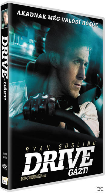DVD borító: férfi vezet, cím, színészek nevei és zöld besorolási matrica.
