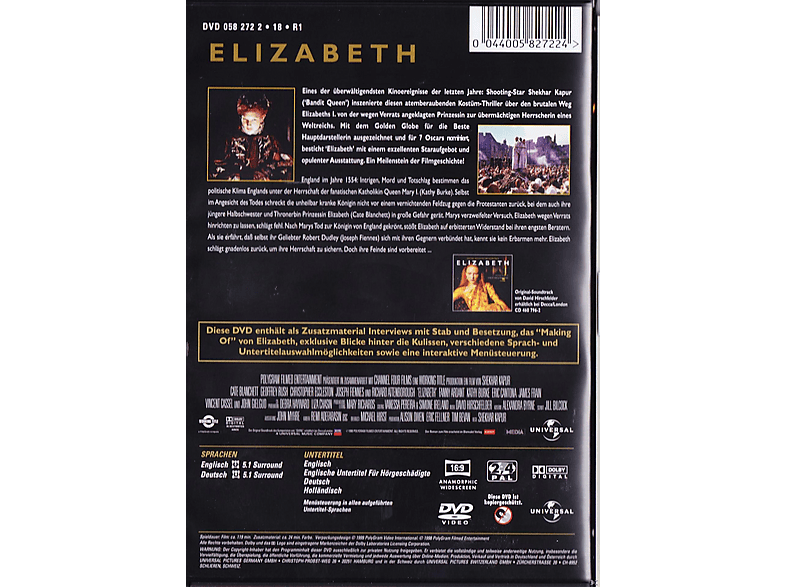Thumbnail - Elizabeth DVD